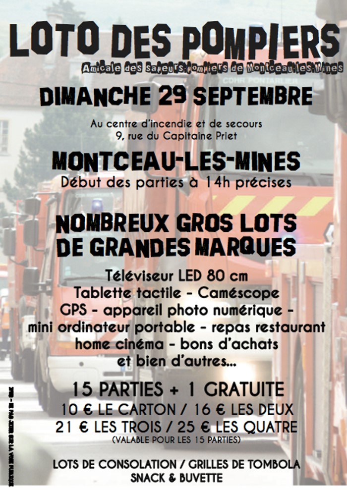 loto pompiers 0709132