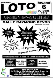 Grand loto à Saint-Vallier