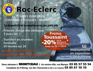 Roc’Eclerc « Pompes funèbres Montcelliennes »