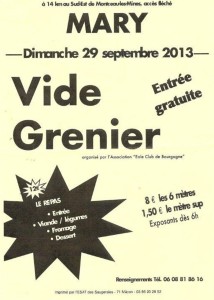 Vide grenier (Mary)