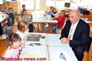 Visite des écoles de Saint-Vallier