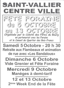 Fête foraine à Saint-Vallier