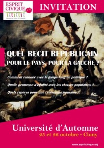 Esprit Civique organise sa première Université d’Automne