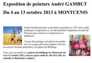 Exposition de peinture André Gambut