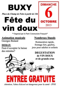 Fête du vin doux à Buxy