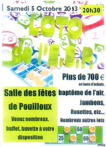 L’ESP organise son loto (Pouilloux)