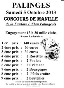 Concours de Manille à Palinges