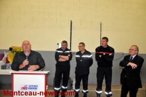 Pot de départ chez les pompiers de Montceau