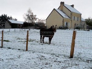 Neige sur le bassin minier