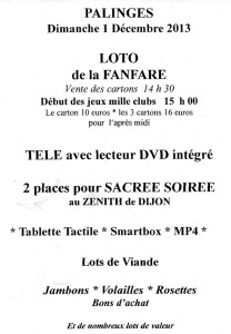 Loto de la fanfare (Palinges)