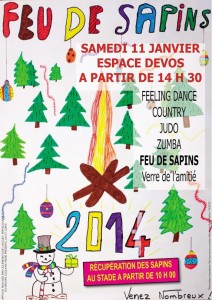 Feu de sapins (Saint-Vallier)
