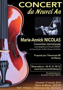 Concert du nouvel an de Marie-Annick Nicolas