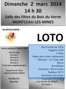 « Gestes de l’espoir pour David » (Montceau-les-Mines)