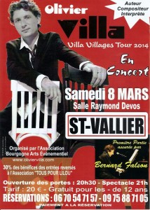 Olivier Villa en concert à Saint-Vallier