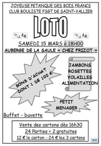 Joyeuse Pétanque des Bois Francs et Club bouliste (Saint-Vallier)