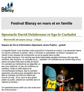 Festival « Blanzy en Mars, en Famille »