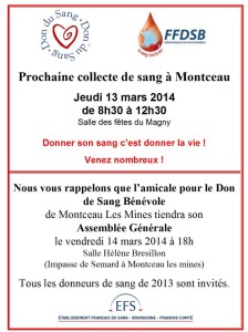 Amicale du don du sang (Montceau-les-Mines)