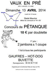 Comité des fêtes de Vaux en Pré