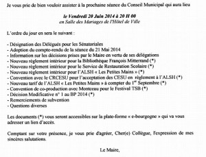 Conseil municipal (Perrecy-les-Forges)