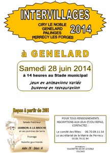 RAPPEL : Jeux Intervillages 2014