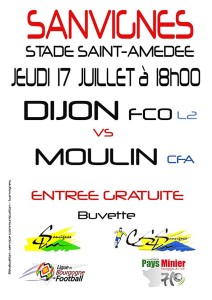 Match DFCO – Moulins (Sanvignes)