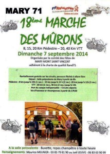 18ème marche des mûrons (Mary)