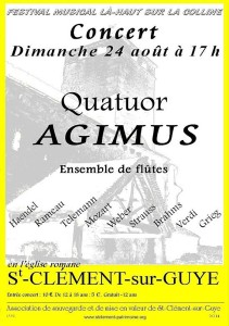 « Festival musical là-haut sur la colline » (Saint-Clément-sur-Guye)