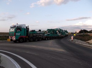 Convoi exceptionnel en Saône-et-Loire