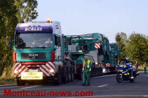 Convoi exceptionnel sur la RCEA – RN70 (Saône-et-Loire)
