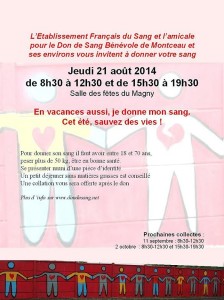 Amicale des donneurs de sang de Montceau-les-Mines