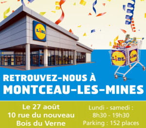Ré-ouverture de votre magasin Lidl (Montceau-les-Mines)