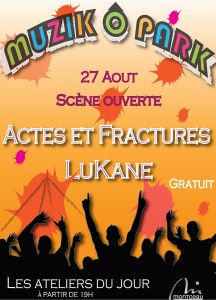 RAPPEL : « Muzik Ô Park » (Montceau-les-Mines) 