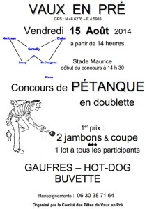 Comité des fêtes de Vaux en Pré
