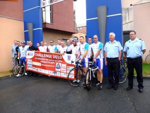 Défi vélo des pompiers de Saône-et-Loire 2014