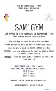 « Sam’gym » (Genelard)