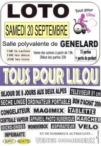 RAPPEL : Association « Tous pour Lilou »