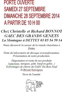« Gaec des Grands Genets » à Dettey