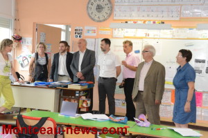 Visite des écoles de Saint-Vallier