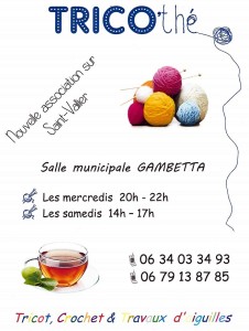 Nouvelle association  : « Tricot Thé » (Saint-Vallier)
