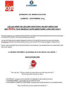 Dernière minute : grève, ce samedi matin à Leclerc Montceau (Social)