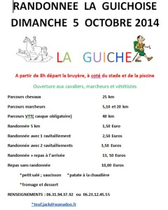 Randonnée « la Guichoise »