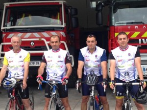 Défi vélo des pompiers de Saône-et-Loire 2014