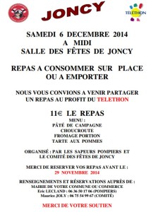 Comité des fêtes – sapeurs pompiers (Joncy)