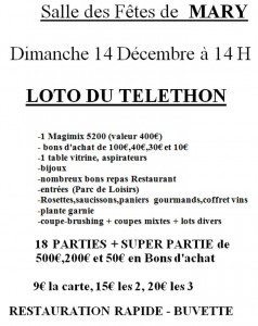 Télethon des sports mécaniques de Mary