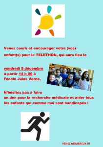 » Engagement des enfants de l’école Jules Verne pour le téléthon » Montceau