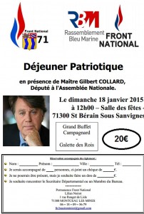 A Montceau-les Mines le Front National a invité..