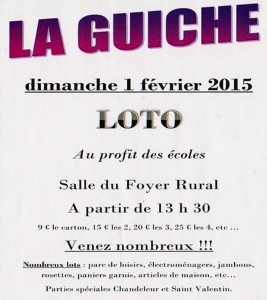 Au profit des écoles de La Guiche