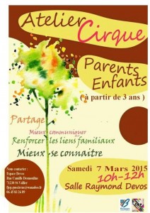 Atelier CIRQUE parents/enfants (Saint-Vallier)