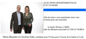 Elections Territoriales 2015 – Canton de Saint-Vallier