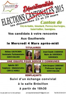 Territoriales 2015 – Canton de Saint-Vallier (Politique)
